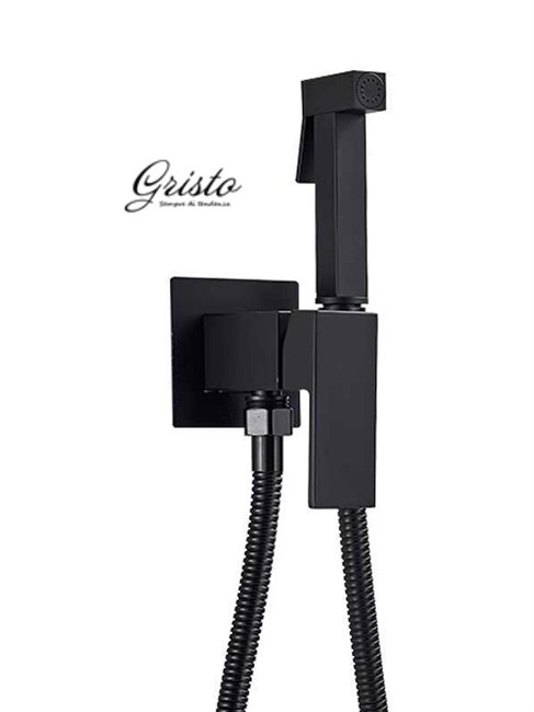 Гигиенический душ встраиваемый Gristo Black GB-4041 черный матовый 325983 - фото 4636