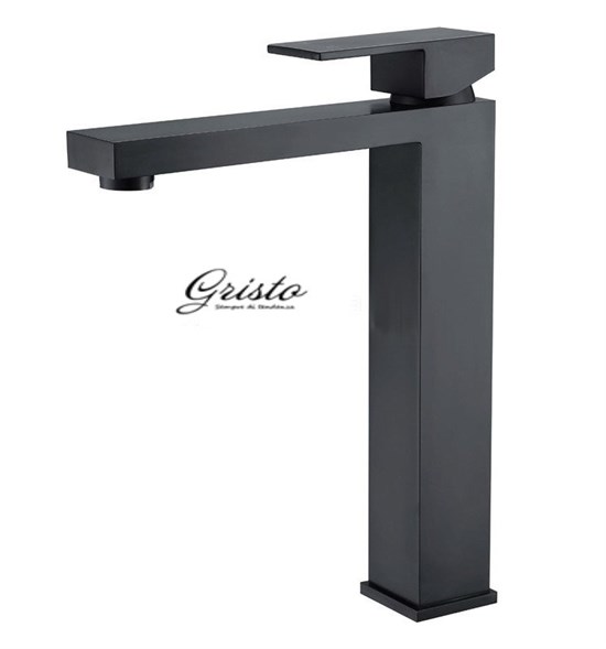 Смеситель для раковины высокий Gristo Black GB-4103 черный матовый 325984 - фото 4643