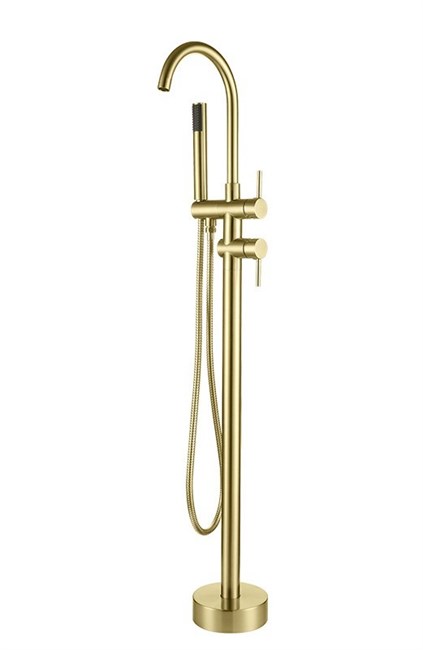 Смеситель для ванной напольный Gristo Gold GG-3036 золото матовое 325986 - фото 4647