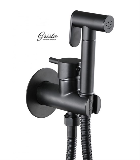 Гигиенический душ встраиваемый Gristo Black GB-3042 черный матовый 335161 - фото 4691