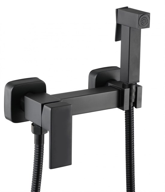Гигиенический душ настенный со смесителем Gristo Black GB-4044 черный матовый 336068 - фото 4699