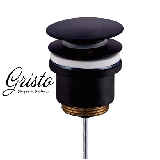 Донный клапан универсальный Gristo Black GB-305 черный матовый 336079 - фото 4731