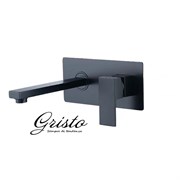 Смеситель для раковины встраиваемый Gristo Black GB-4005-21 черный матовый 325426