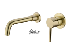 Смеситель для раковины встраиваемый Gristo Gold GG-3005-21 золото матовое 325441