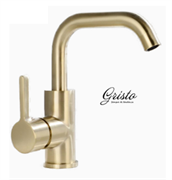 Смеситель для раковины Gristo Gold GG-3007 золото матовое 325444