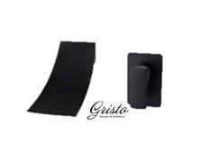 Смеситель для раковины встраиваемый каскадный Gristo Black GB-4008 черный матовый 325453