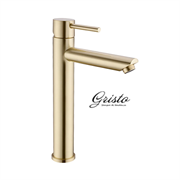 Смеситель для раковины высокий Gristo Gold GG-3013 золото матовое 325466