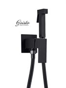 Гигиенический душ встраиваемый Gristo Black GB-4041 черный матовый 325983