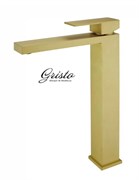 Смеситель для раковины высокий Gristo Gold GG-4103 золото матовое 325985