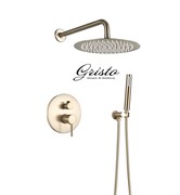 Душевая система скрытого монтажа Gristo Gold GG-3050 золото матовая 335159