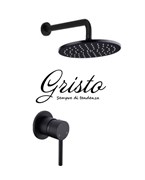 Душевая система скрытого монтажа Gristo Black GB-3053 черная матовая 336075