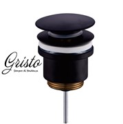 Донный клапан универсальный Gristo Black GB-305 черный матовый 336079