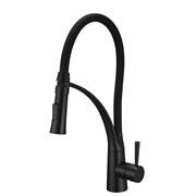 Смеситель для кухни с гибким изливом Gristo Black GB-3100 черный матовый 336844