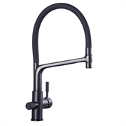 Смесители для кухни с подключением под фильтр Gristo Black GB-3105 черный матовый 1794