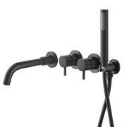 Прогрессивный смеситель для ванны с душем Gristo Black Progressive GBP-3031 черный матовый 1819