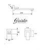 Смеситель для раковины встраиваемый Gristo Black GB-4010 черный матовый 325428 - фото 4532