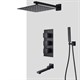 Душевая система скрытого монтажа c термостатом Gristo Black Termo GBT-4062 черный матовый 1799 - фото 5181