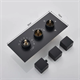 Душевая система скрытого монтажа c термостатом Gristo Black Termo GBT-4062-40 черный матовый 1800 - фото 5186