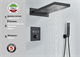 Душевая система скрытого монтажа c термостатом Gristo Black Termo GBT-4055 черный матовый 1804 - фото 5225