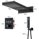 Душевая система скрытого монтажа c термостатом Gristo Black Termo GBT-4055 черный матовый 1804 - фото 5227