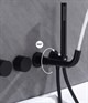 Прогрессивный смеситель для ванны с душем Gristo Black Progressive GBP-3030 черный матовый 1818 - фото 5362