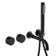Прогрессивный смеситель для ванны с душем Gristo Black Progressive GBP-3030 черный матовый 1818 - фото 5367