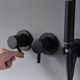 Прогрессивный смеситель для ванны с душем Gristo Black Progressive GBP-3031 черный матовый 1819 - фото 5388