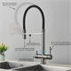 Смесители для кухни с подключением под фильтр Gristo Graphite GR-3108 графит 1821 - фото 5421