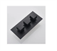 Душевая система скрытого монтажа c термостатом Gristo Black Termo GBT-4061-3 черный матовый 1824 - фото 5470