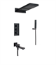 Душевая система скрытого монтажа c термостатом Gristo Black Termo GBT-4061-3 черный матовый 1824 - фото 5474