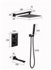 Душевая система скрытого монтажа с прогрессивным смесителем Gristo Black Progressive LED GBP-4069 черный матовый 1832 - фото 5552