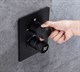 Душевая система скрытого монтажа с прогрессивным смесителем Gristo Black Progressive LED GBP-4068 черный матовый 1833 - фото 5582