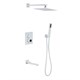 Душевая система скрытого монтажа с прогрессивным смесителем Gristo White Progressive LED GWP-4068 белый матовый 1834 - фото 5611