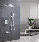 Душевая система скрытого монтажа с прогрессивным смесителем Gristo White Progressive LED GWP-4068 белый матовый 1834 - фото 5612