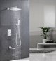 Душевая система скрытого монтажа с прогрессивным смесителем Gristo White Progressive LED GWP-4068 белый матовый 1834 - фото 5613