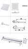Душевая система скрытого монтажа с прогрессивным смесителем Gristo Chrome Progressive LED GСP-4068 хром 1835 - фото 5632