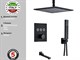 Душевая система скрытого монтажа c термостатом Gristo Black Termo GBT-4064-1-40 черный матовый 1840 - фото 5676
