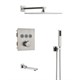 Душевая система скрытого монтажа c термостатом Gristo Chrome Matte Termo GСMT-4064-40 хром матовый 1841 - фото 5698