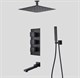 Душевая система скрытого монтажа c термостатом Gristo Black Termo GBT-4062-1 черный матовый 1845 - фото 5760