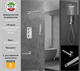 Душевая система скрытого монтажа c термостатом Gristo Chrome Matte Termo GСMT-4062 хром матовый 1875 - фото 6121
