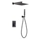 Душевая система скрытого монтажа с прогрессивным смесителем Gristo Black Progressive LED GBP-5058 черный матовый 1880 - фото 6204