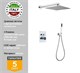 Душевая система скрытого монтажа с прогрессивным смесителем Gristo Chrome Progressive LED GCP-5058 хром 1881 - фото 6223