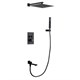 Душевая система скрытого монтажа с прогрессивным смесителем Gristo Black Matte Progressive LED GBP-5060 черный матовый 1888 - фото 6344