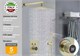 Душевая система скрытого монтажа с прогрессивным смесителем Gristo Gold Matte Progressive LED GGMP-5058 матовое золото 1892 - фото 6406
