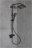 Душевая система с термостатом настенная Gristo Black Termo GBT-6065 черная матовая 1896 - фото 6451