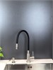 Смеситель для кухни с гибким изливом Gristo Chrome Matte GCM-3106 матовый хром 1903 - фото 6560