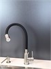 Смеситель для кухни с гибким изливом Gristo Chrome Matte GCM-3106 матовый хром 1903 - фото 6564
