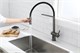 Смесители для кухни с гибким изливом и магнитным держателем Gristo Graphite GR-3102 графит 1910