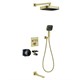 Душевая система скрытого монтажа c термостатом Gristo Gold Matte Termo GGMT-5064 матовое золото 1930