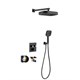 Душевая система скрытого монтажа c термостатом Gristo Black Termo GBT-5054 черный матовый 1934